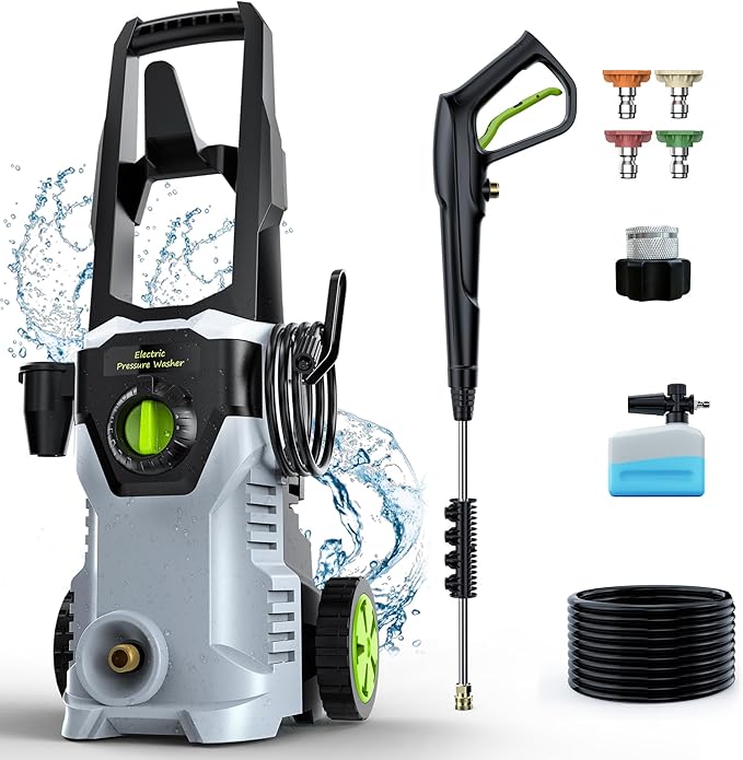 Power Washer with Foam Cannon High Pressure Washer for Cars