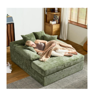 Lounge Sofa Bed with Pillows