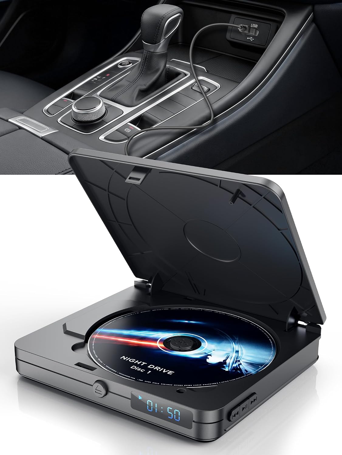 USB CD Player for Car