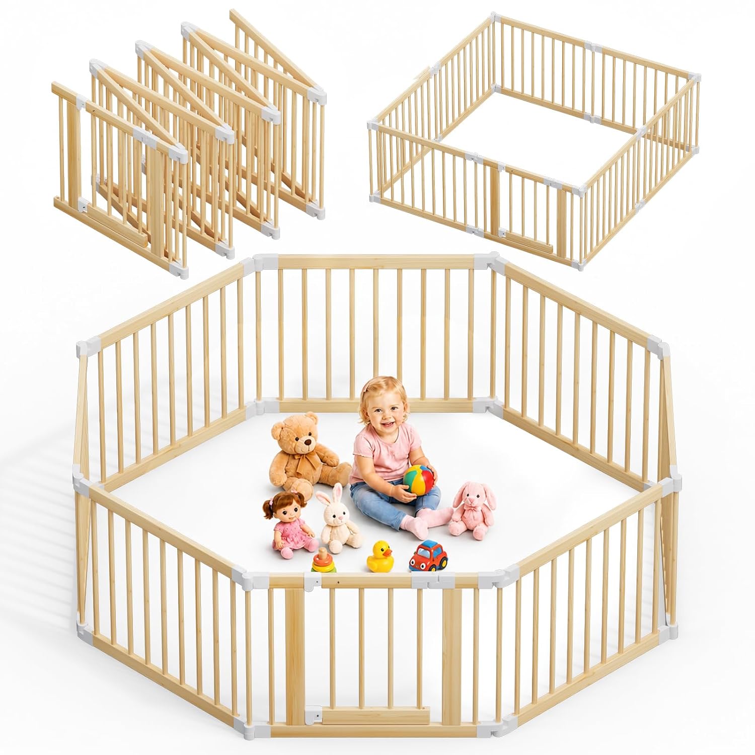 Wooden Baby Playpen